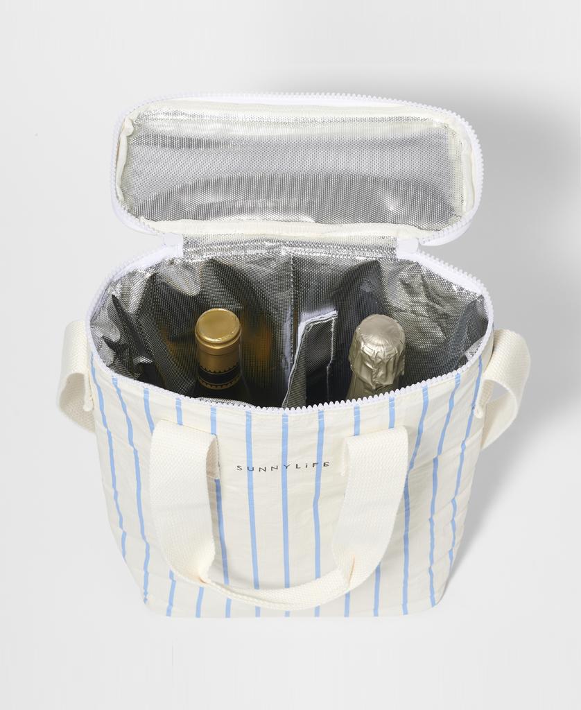 Drinks Cooler Bag Le Weekend | Mid Blue-Cream