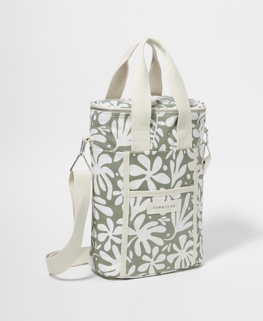 Canvas Drinks Cooler Bag The Vacay | Olive