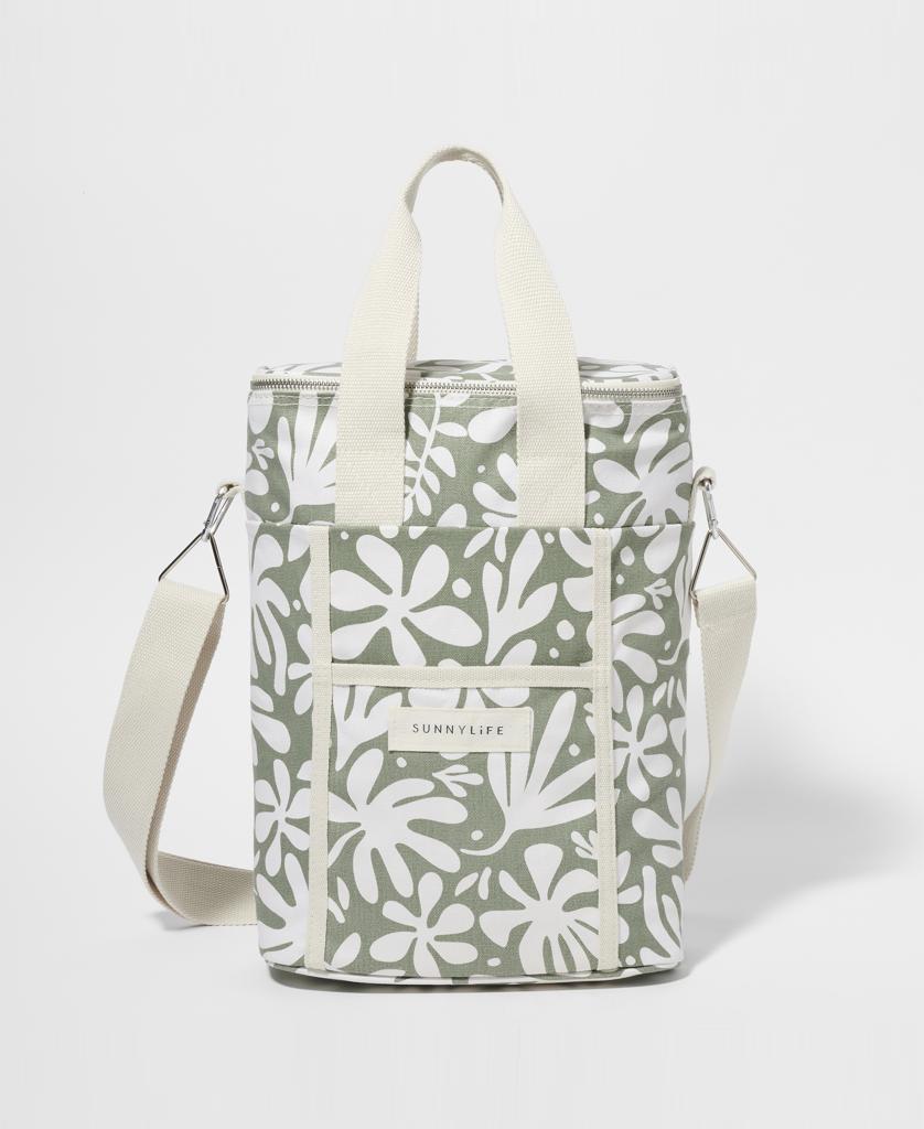 Canvas Drinks Cooler Bag The Vacay | Olive