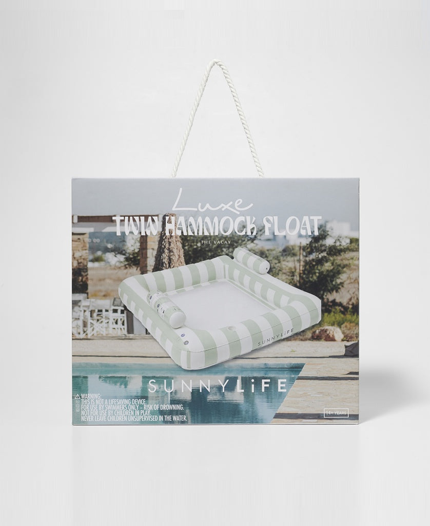 Luxe Twin Hammock Float The Vacay | Soft Olive