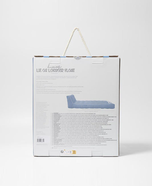 Luxe Lie-On Lounger Float Le Weekend | Navy-Golden Breed