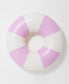 Tube Pool Ring | Bubblegum Pink Stripe