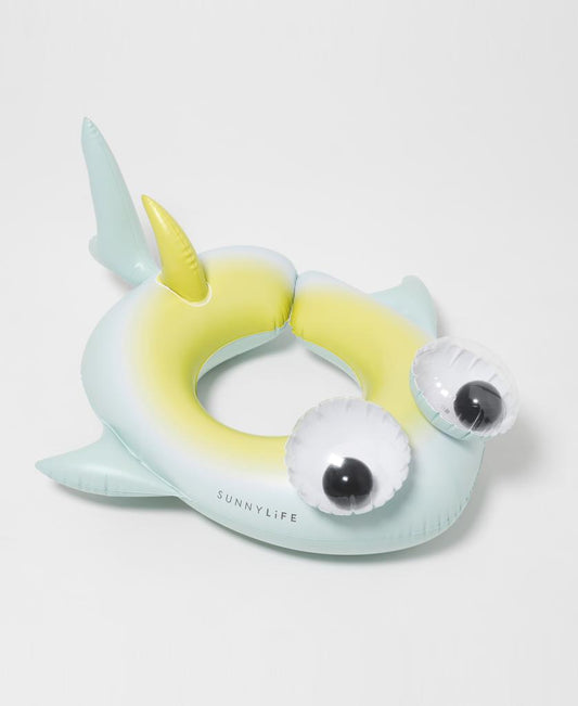 Kids Tube Pool Ring Salty the Shark | Multi-Golden Breed