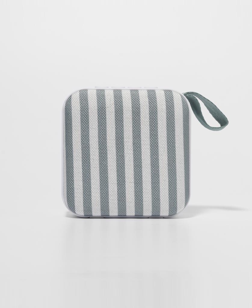 Portable Travel Speaker The Vacay | Olive Stripe-Golden Breed