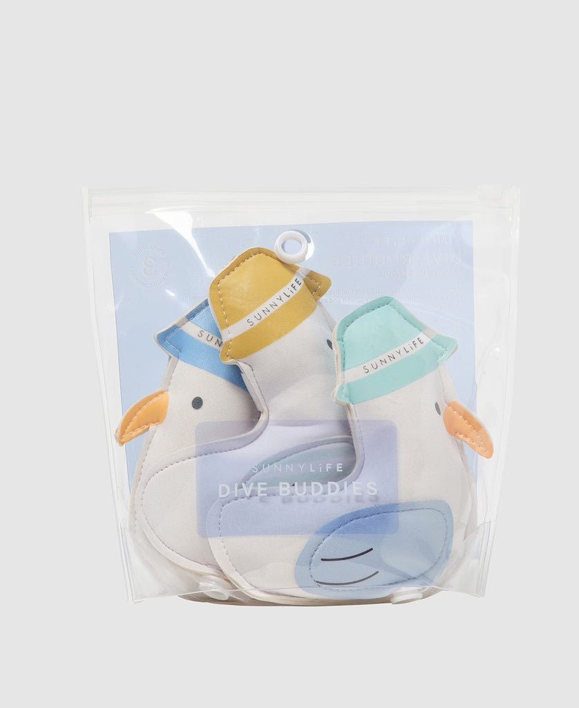 Sunny Life Dive Buddies Sammy the Seagull | Multi Set of 3 - Pool Toys