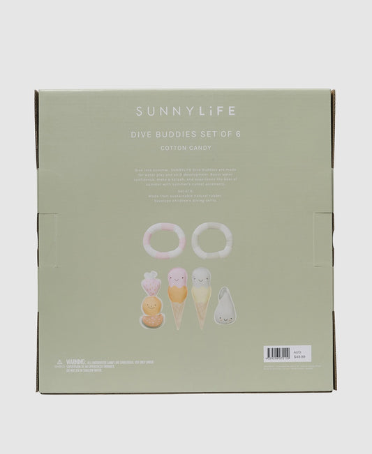 Dive Buddies Cotton Candy Multi Set of 6