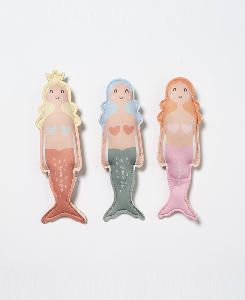 Sunny Life Dive Buddies Melody the Mermaid | Multi Set of 3 - Pool Dive Toys