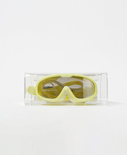 Kids Swim Mask Salty the Shark | Neon Yellow