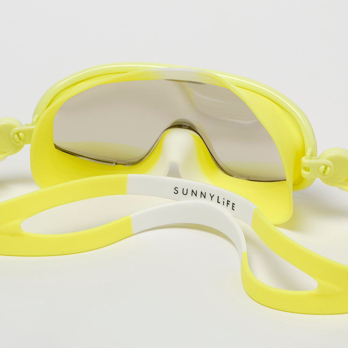 Kids Swim Mask Salty the Shark | Neon Yellow