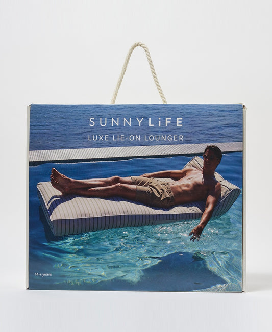 Luxe Lie-On Lounger | La Palma Sage Stripe