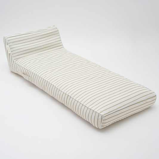 Luxe Lie-On Lounger | La Palma Sage Stripe