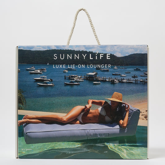 Luxe Lie-On Lounger Float | Le Weekend Navy