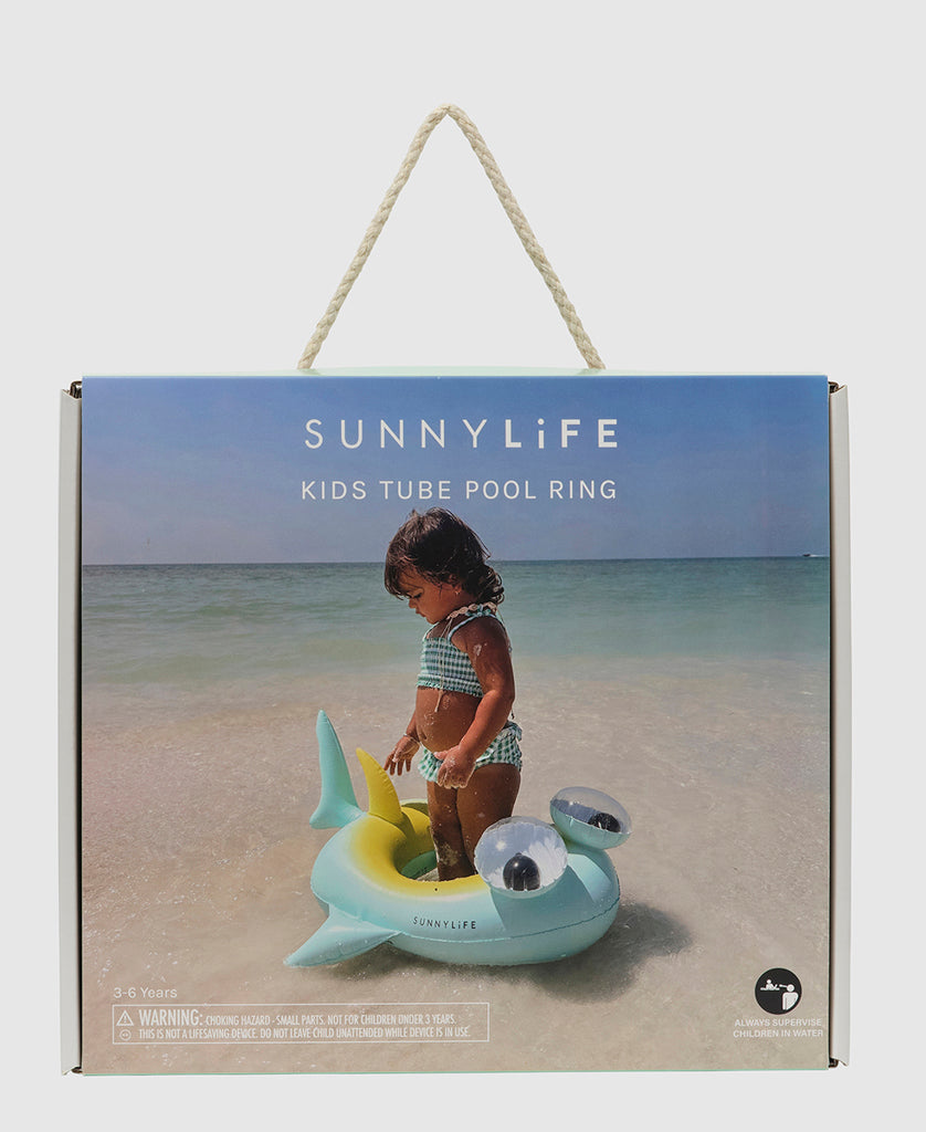 Sunny Life Kids Tube Pool Ring Salty the Shark | Multi - Pool Floats