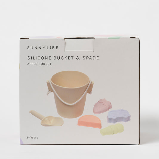 Silicone Bucket & Spade Set | Apple Sorbet Multi