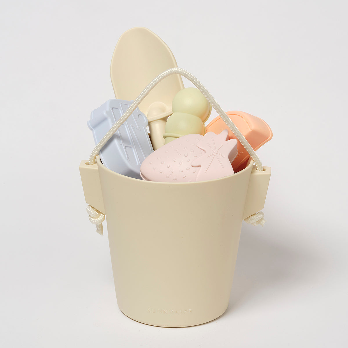 Sunny Life Silicone Bucket & Spade Set | Apple Sorbet Multi - Beach Buckets