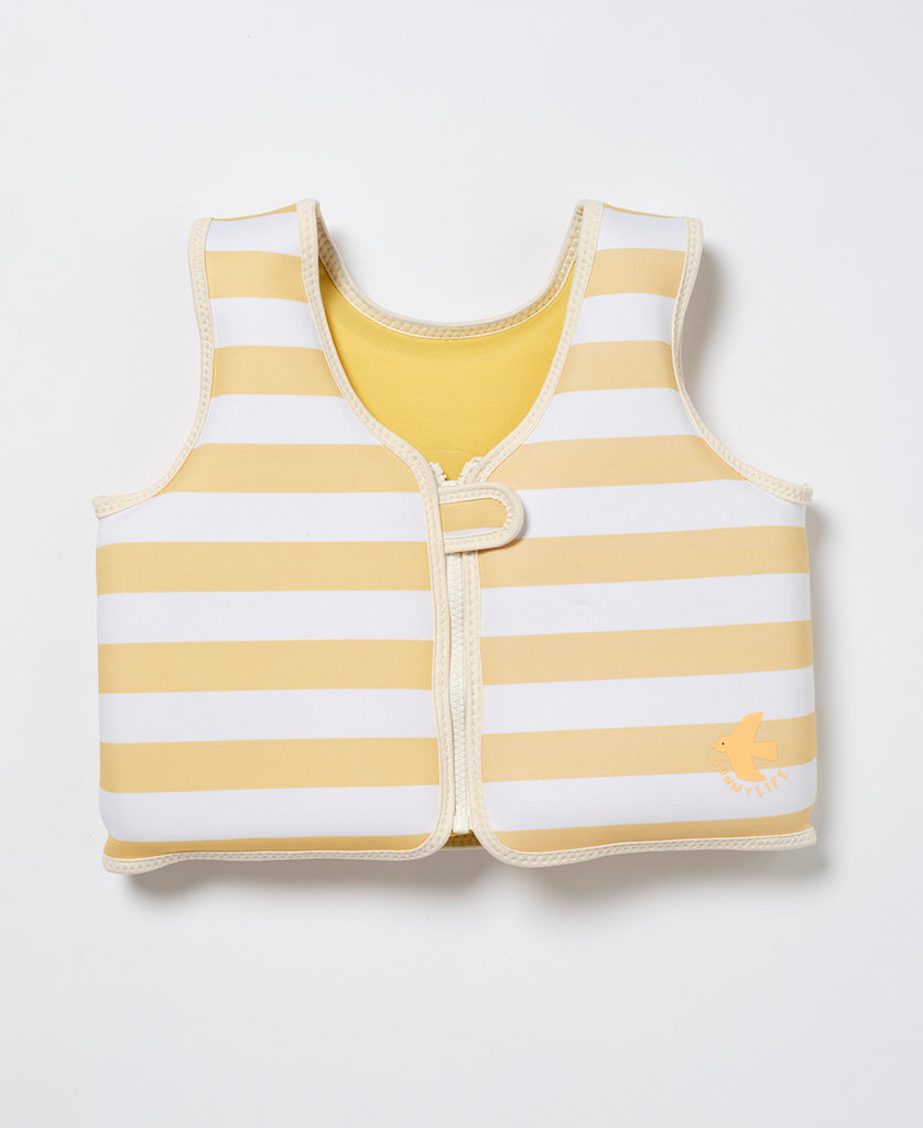 Sunny Life Kids Swim Vest 3-6 Sammy the Seagull | Mustard Stripe - Swim Vests