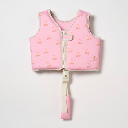 Kids Swim Vest 2-3 | Cotton Candy Cherry