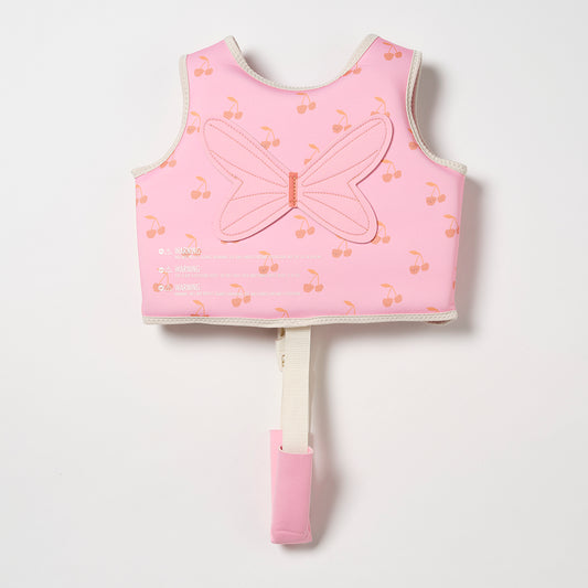 Kids Swim Vest 2-3 | Cotton Candy Cherry