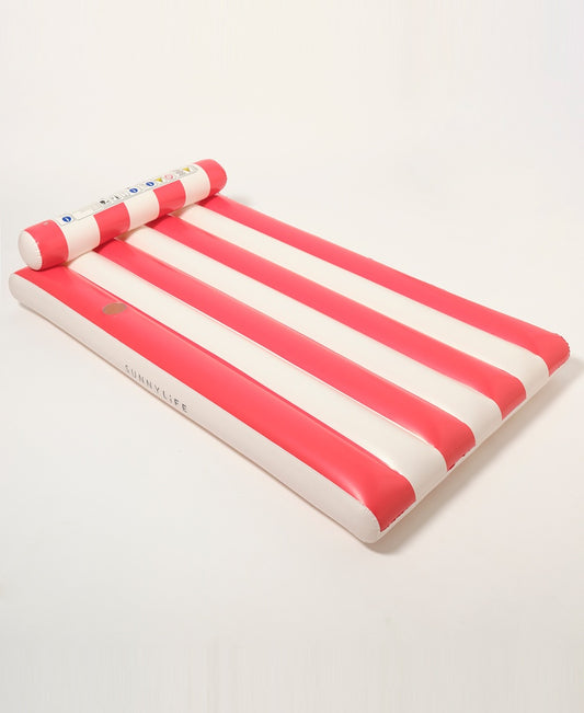 Luxe Lilo | Tomato Red Stripe