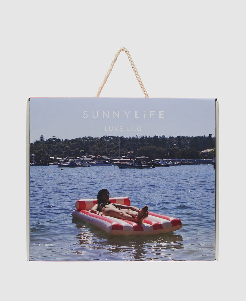 Luxe Lilo | Tomato Red Stripe