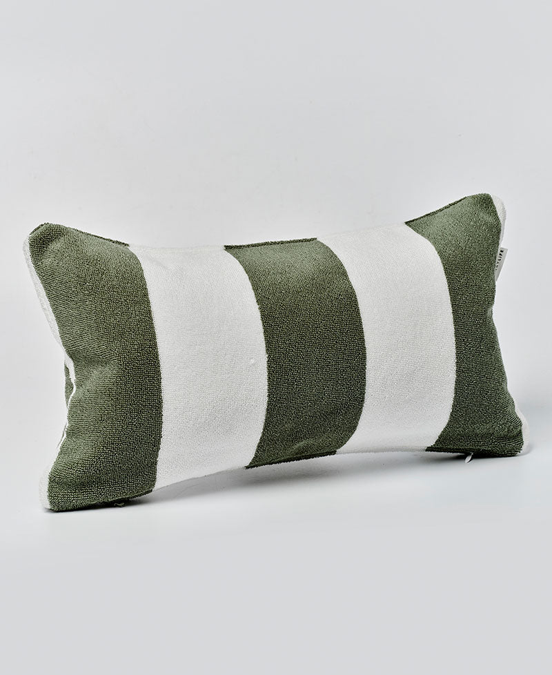 Sunny Life Beach Pillow The Vacay Olive Stripe - Uncategorized