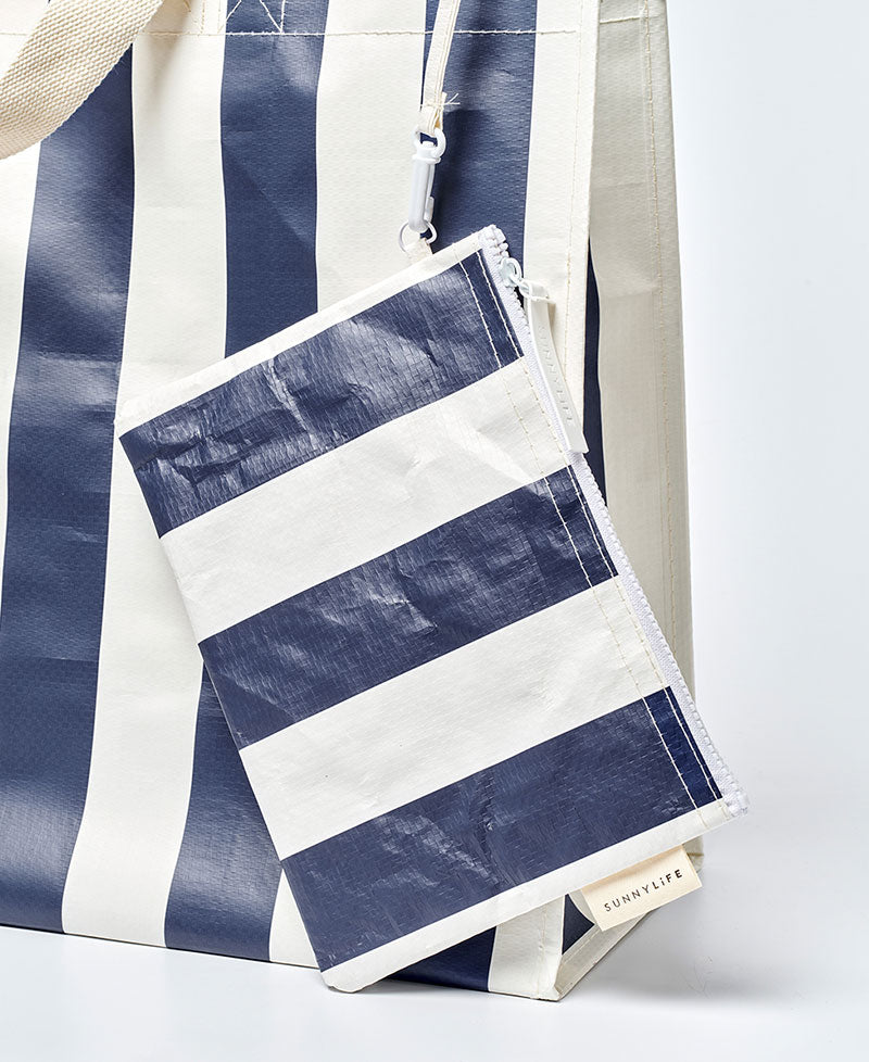 Sunny Life Carryall Beach Bag Marine Stripe - Beach Bags