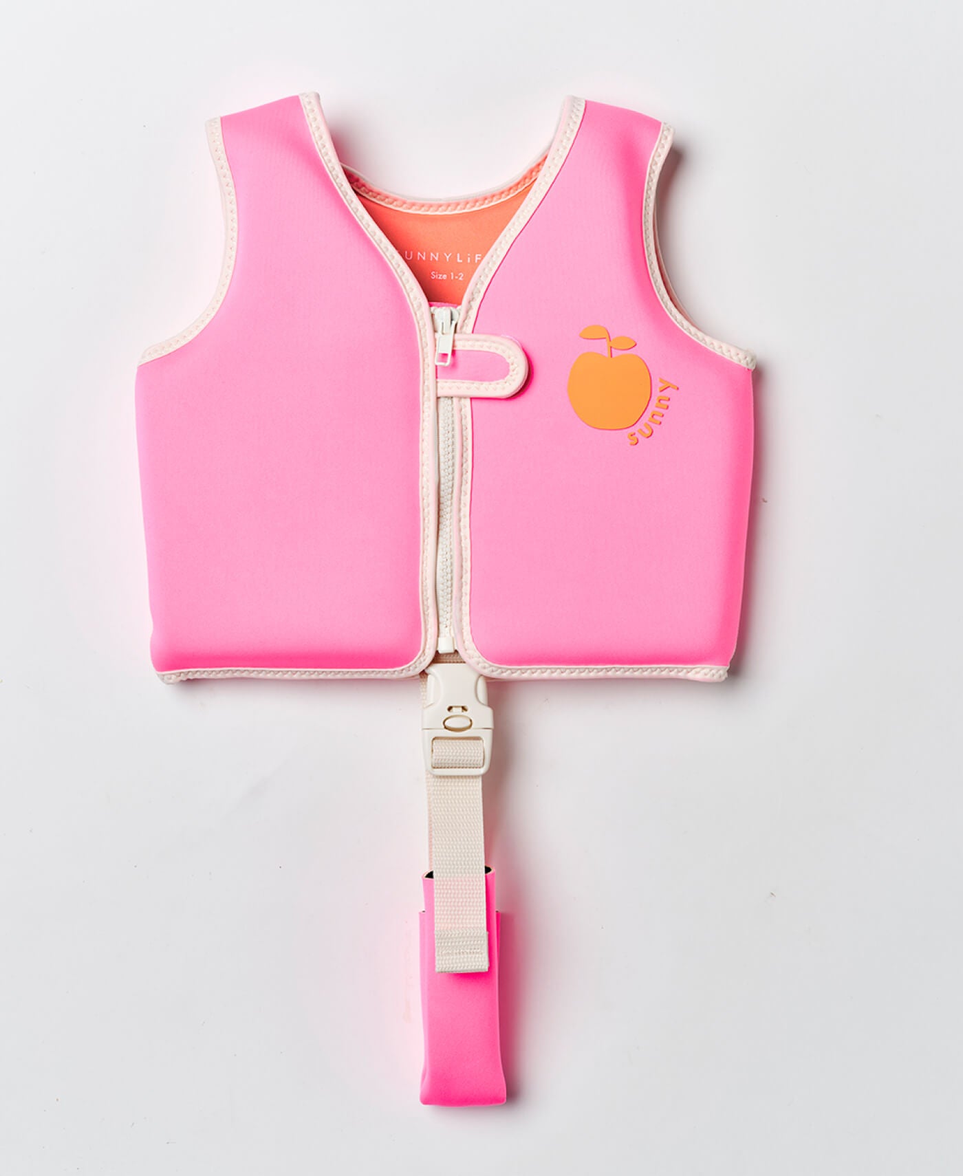 Sunny Life Kids Swim Vest 1-2 Poppy the Peach Neon Pink - Swim Vests