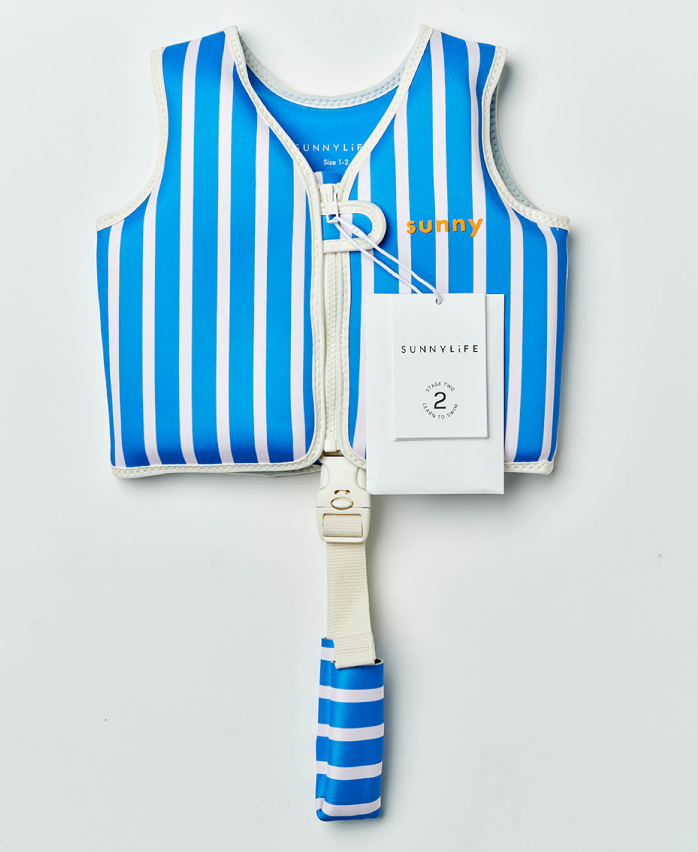 Sunny Life Kids Swim Vest 1-2 Tino the Tiger Blue - Swim Vests