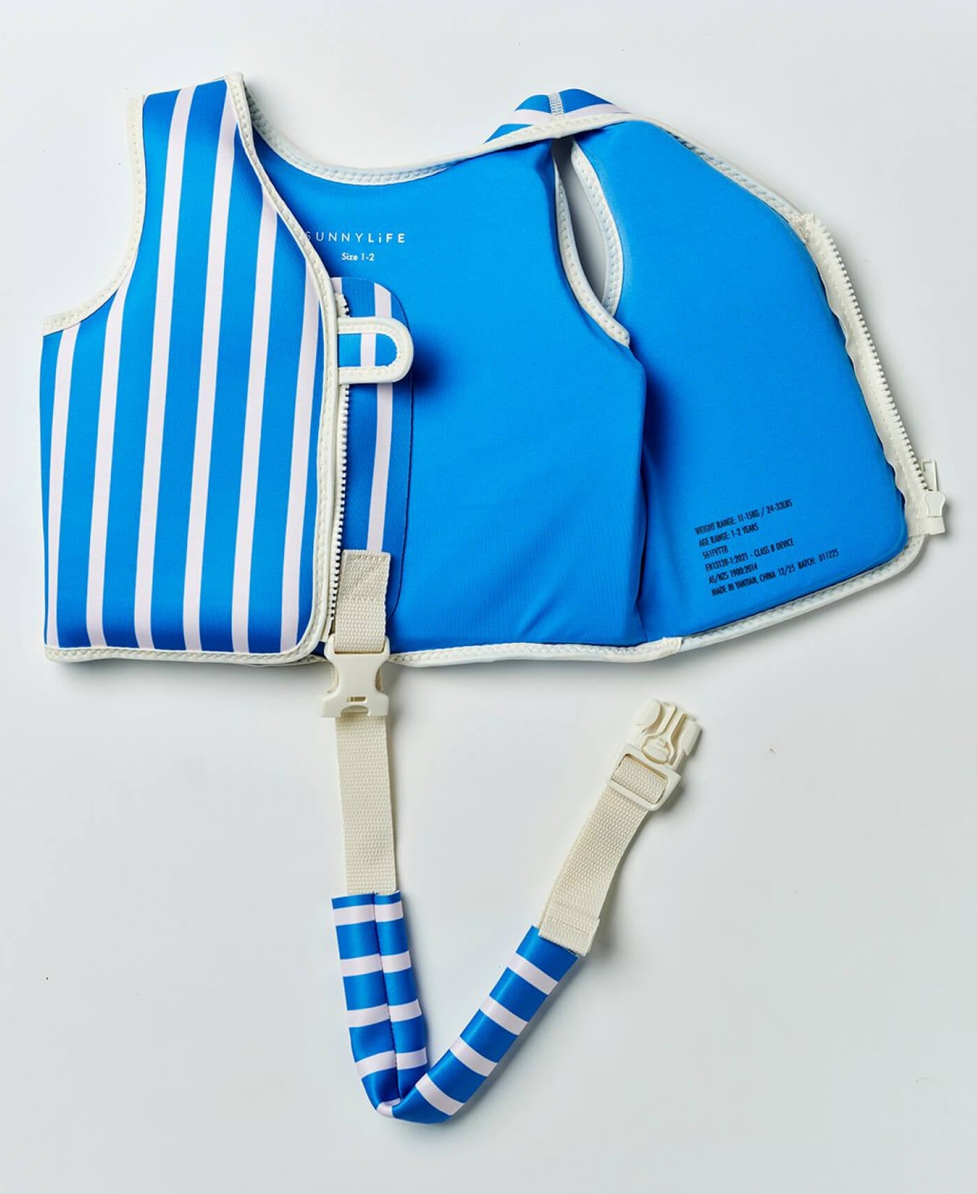 Sunny Life Kids Swim Vest 1-2 Tino the Tiger Blue - Swim Vests