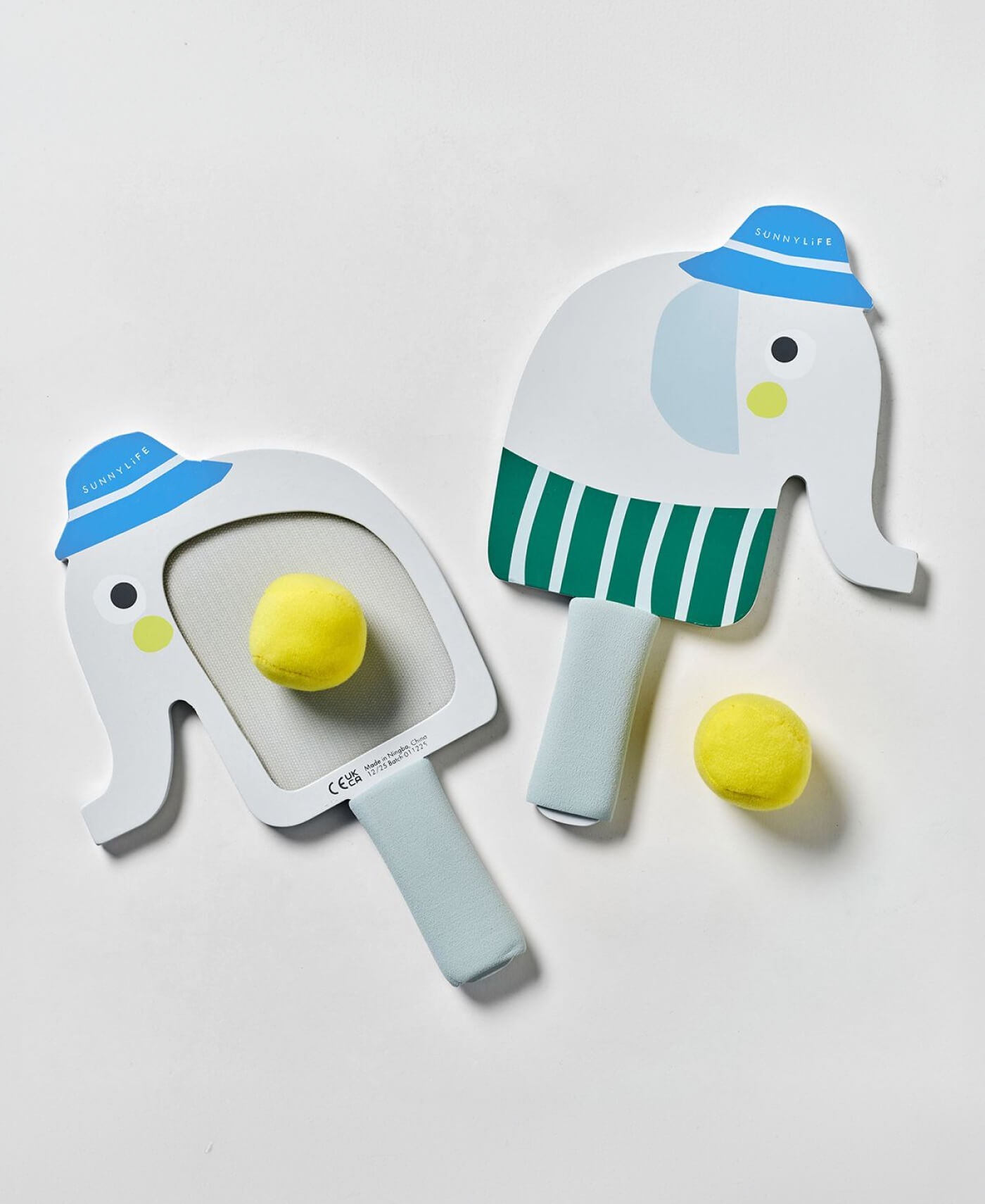Sunny Life Kids Velcro Beach Bats Eli the Elephant Multi - Outdoor Games