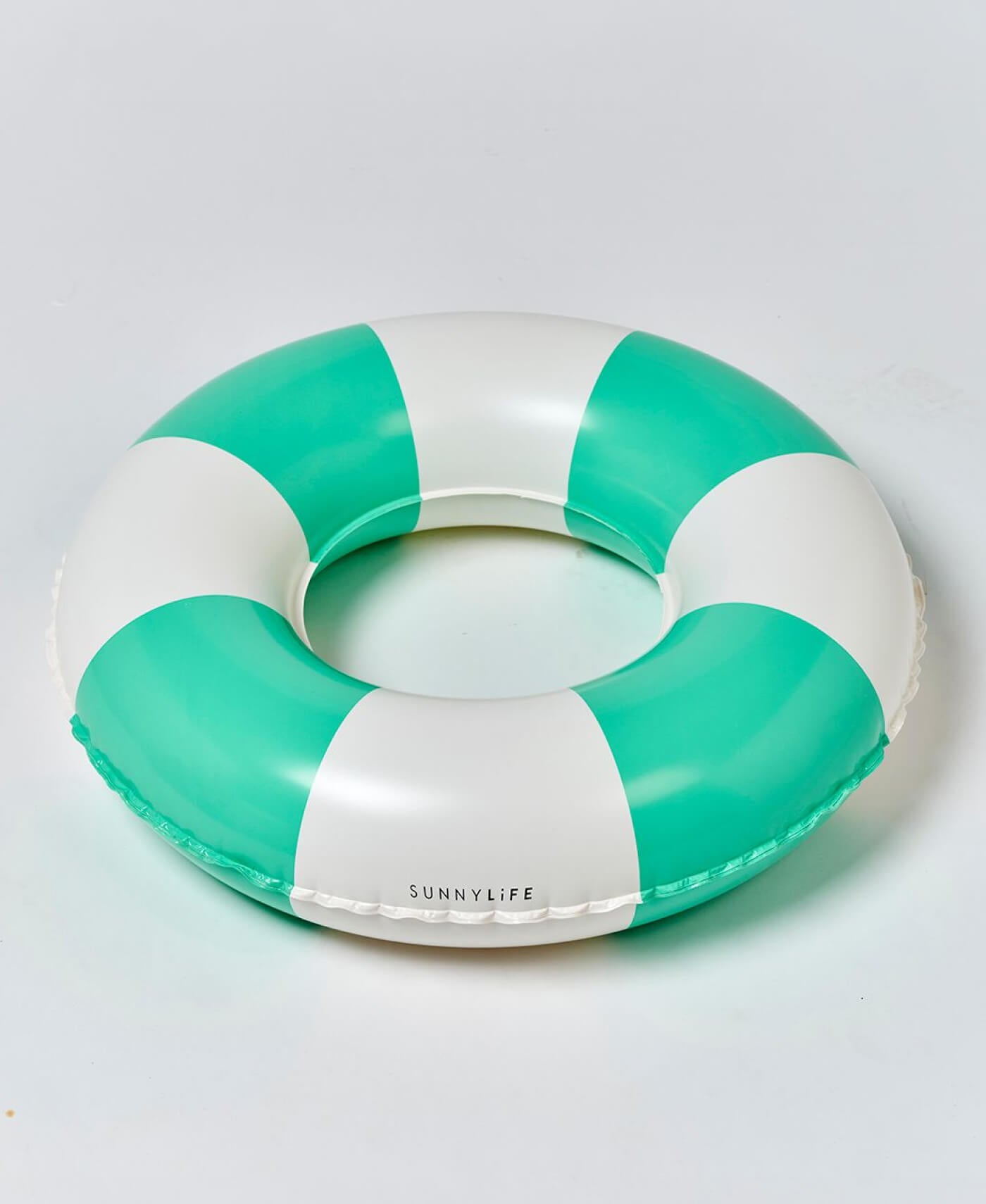 Sunny Life Mini Tube Pool Ring Zest Green Stripe - Pool Floats