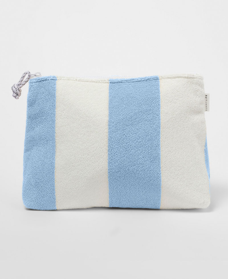 Sunny Life Terry Beach Pouch La Mer Med Blue Stripe - Beach Bags