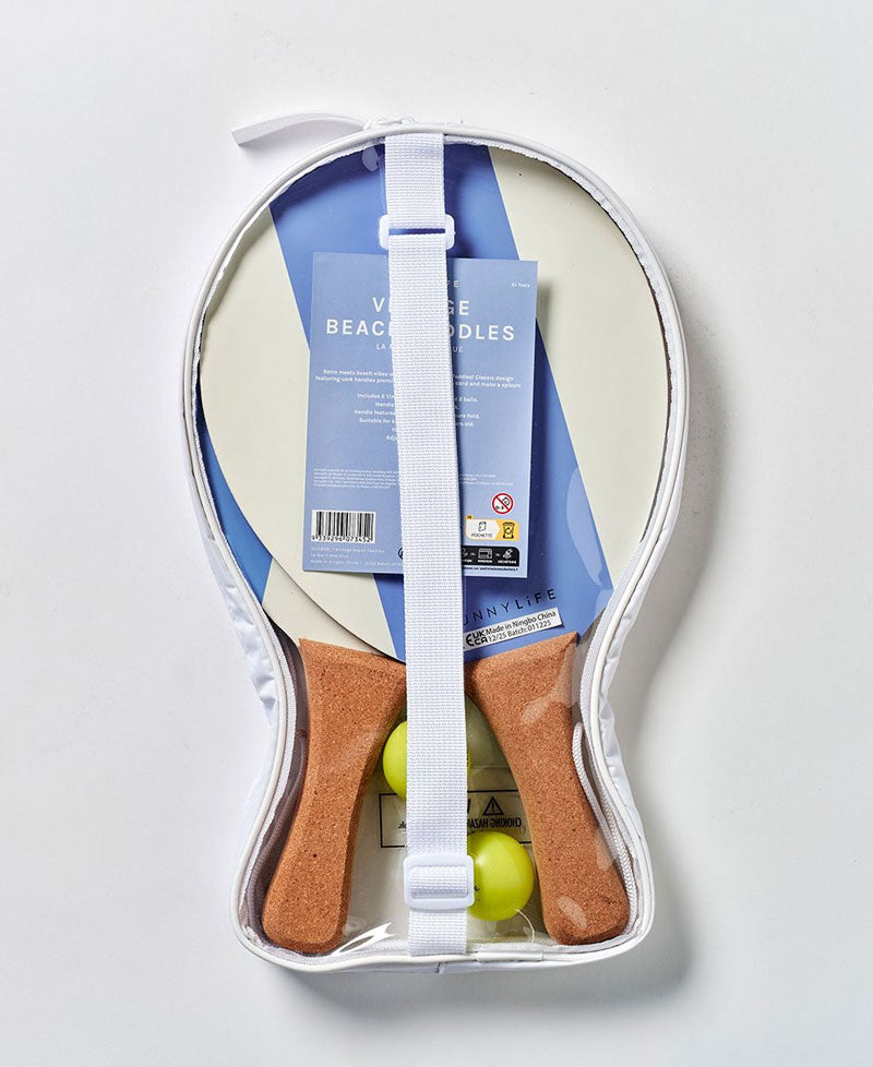 Sunny Life Vintage Beach Paddles La Mer Med Blue - Paddle Ball Sets