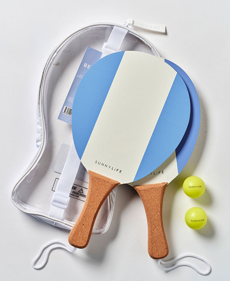 Sunny Life Vintage Beach Paddles La Mer Med Blue - Paddle Ball Sets