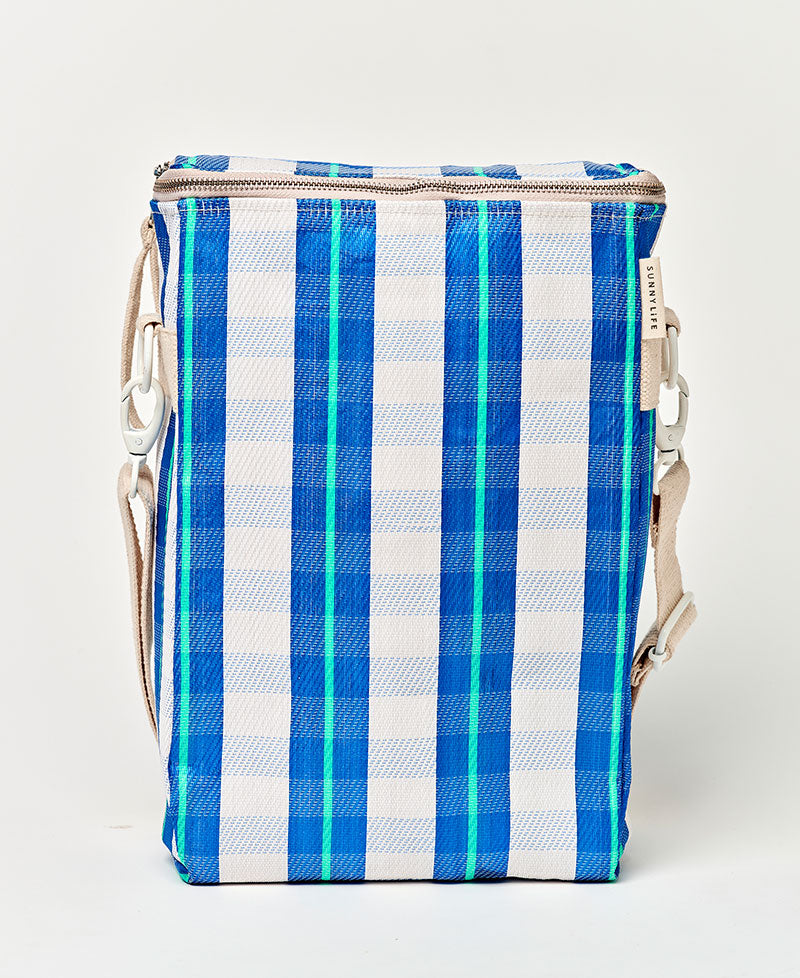 Sunny Life Recycled Nylon Drinks Cooler Bag La Mer Blue Neon - Coolers