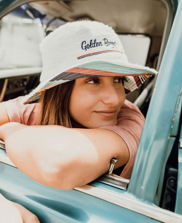 Golden Breed Norris Terry Bucket Hat | White - Bucket Hats