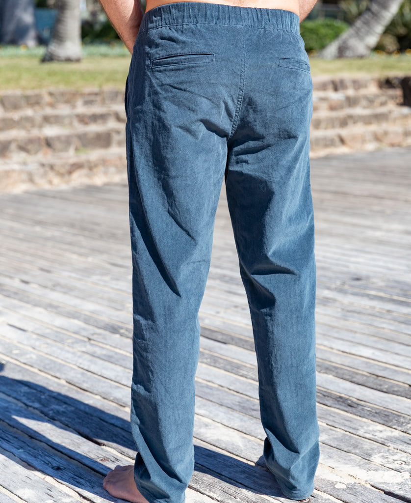 Fred Stretch Cord Pant | Blue