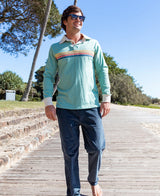 Golden Breed Long Island LS Rugby | Sage - Polos