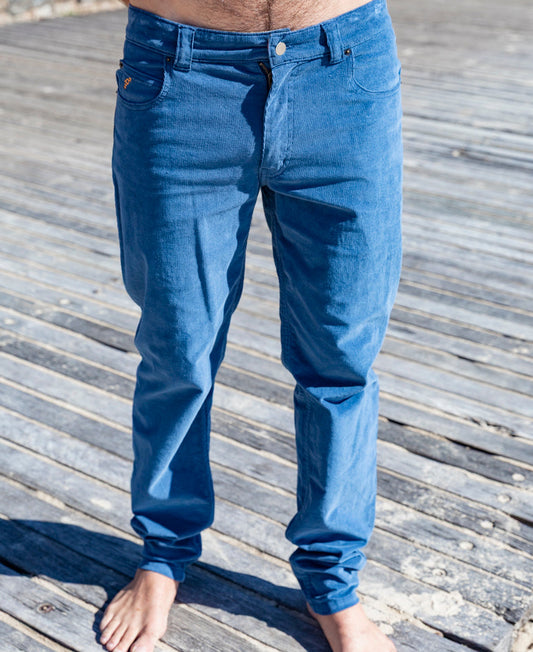 Felix Stretch Cord Pant | Dusty Blue