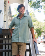 Golden Breed El Shirto Cord Shirt | Leaf Green - Shirts