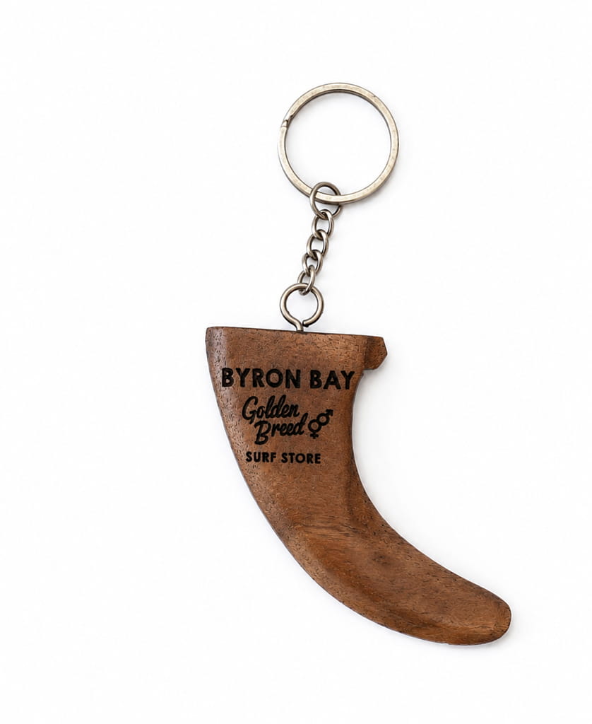 Golden Breed Byron Fin Keyring | Brown - Keychains