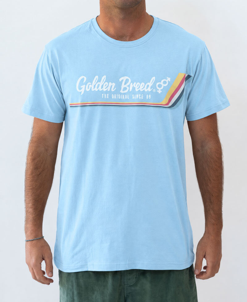 Golden Breed Retro Classic Tee | Turquoise - T-Shirts