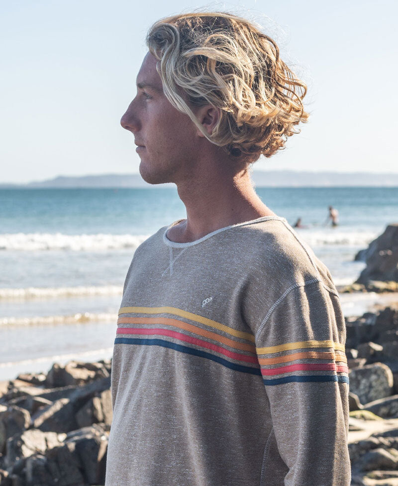 Golden Breed Long Island Rag Top | Coffee Marle - Sweatshirts