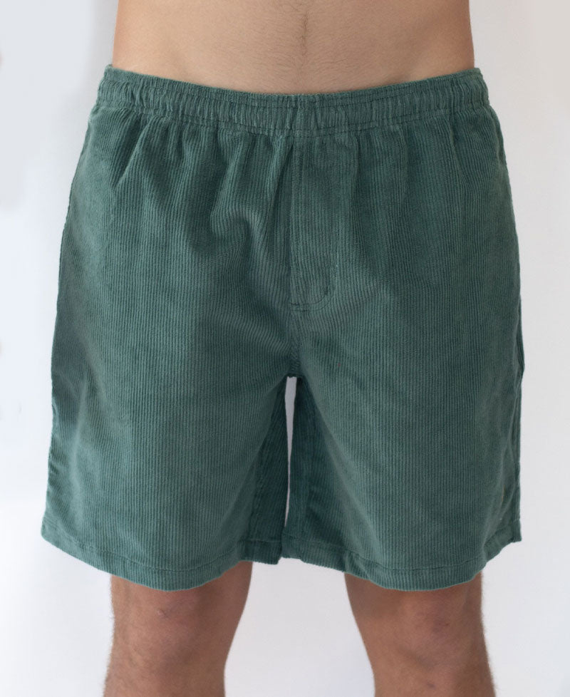 Golden Breed Fletch Cord Elastic Walkshort | Fern - Shorts