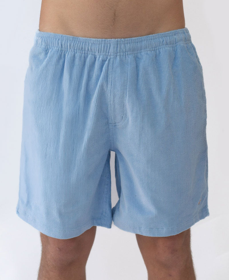 Golden Breed Fletch Cord Elastic Walkshort | Blue - Shorts