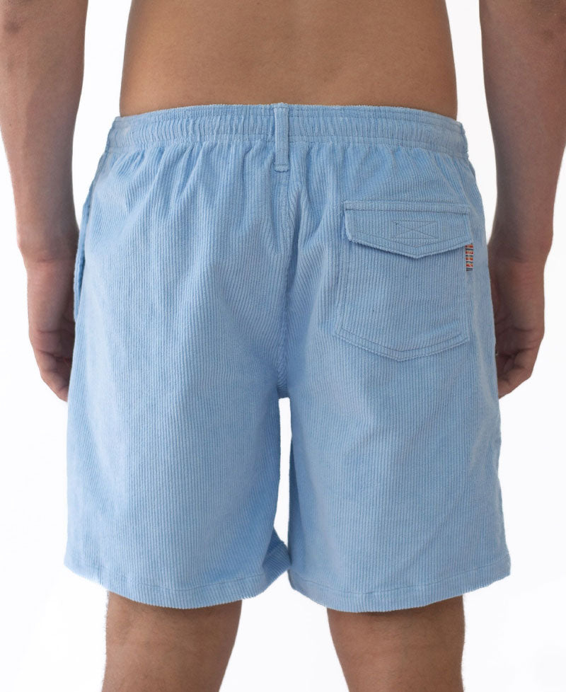 Golden Breed Fletch Cord Elastic Walkshort | Blue - Shorts