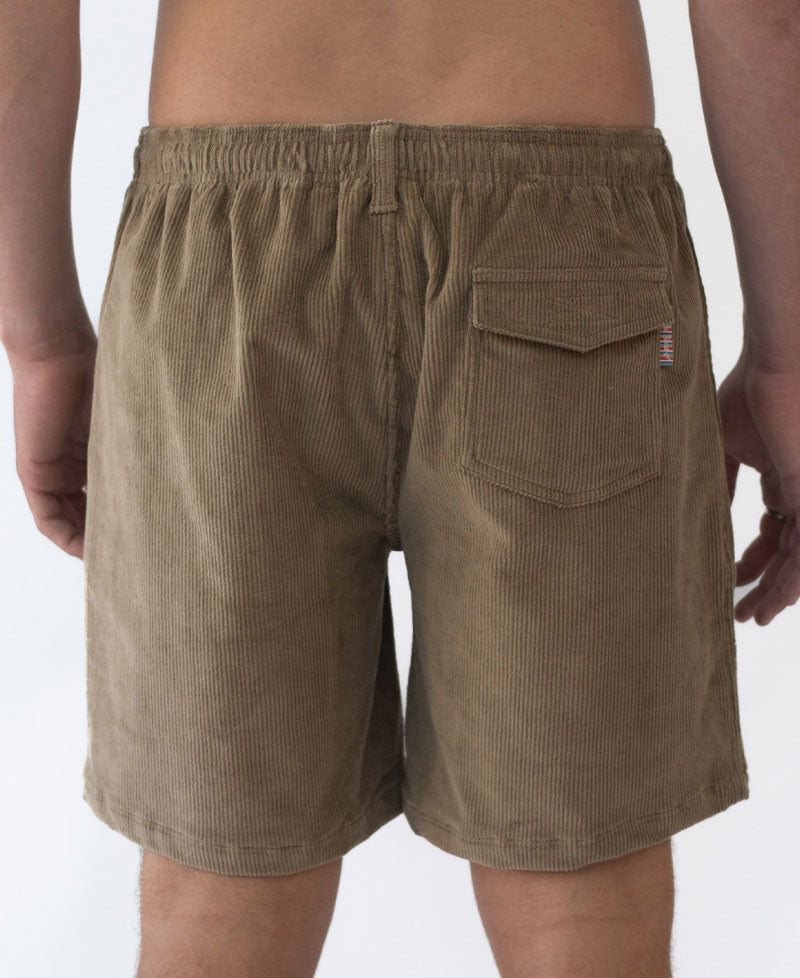 Golden Breed Fletch Cord Elastic Walkshort | Taupe - Shorts