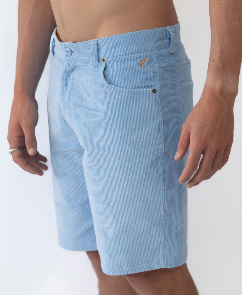 Golden Breed Fletch Cord Walkshort | Blue - Shorts