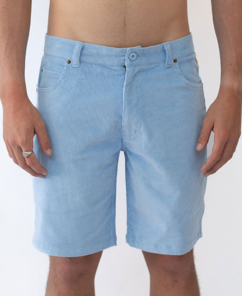 Golden Breed Fletch Cord Walkshort | Blue - Shorts