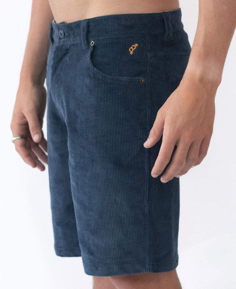 Golden Breed Fletch Cord Walkshort | Navy - Shorts